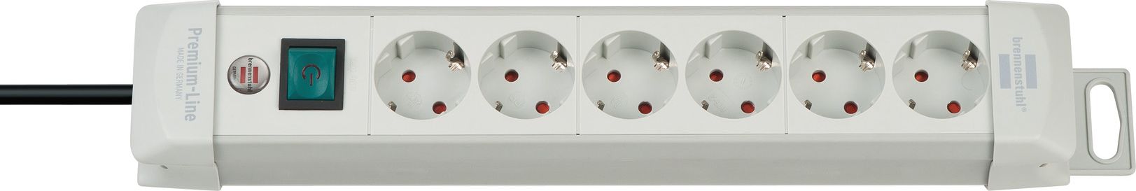 Listwa zasilająca Brennenstuhl Premium-Line 6 gniazd 3 m szara (1955560100)