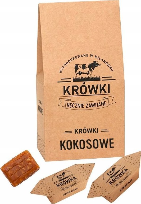 B&B Słodycze z Pomysłem Krówki ciągutki kokosowe w torebce 350g