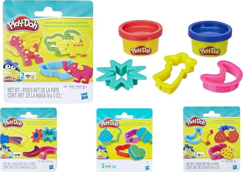 Hasbro Play Doh Ciastolina 2 tubki + akcesoria mix