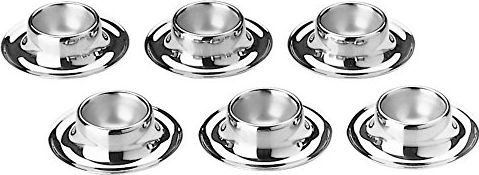 WMF Zestaw kubków na jajka WMF, sztuki 6, stal nierdzewna Cromargan, polerowana bez rdzy, można myć w zmywarce