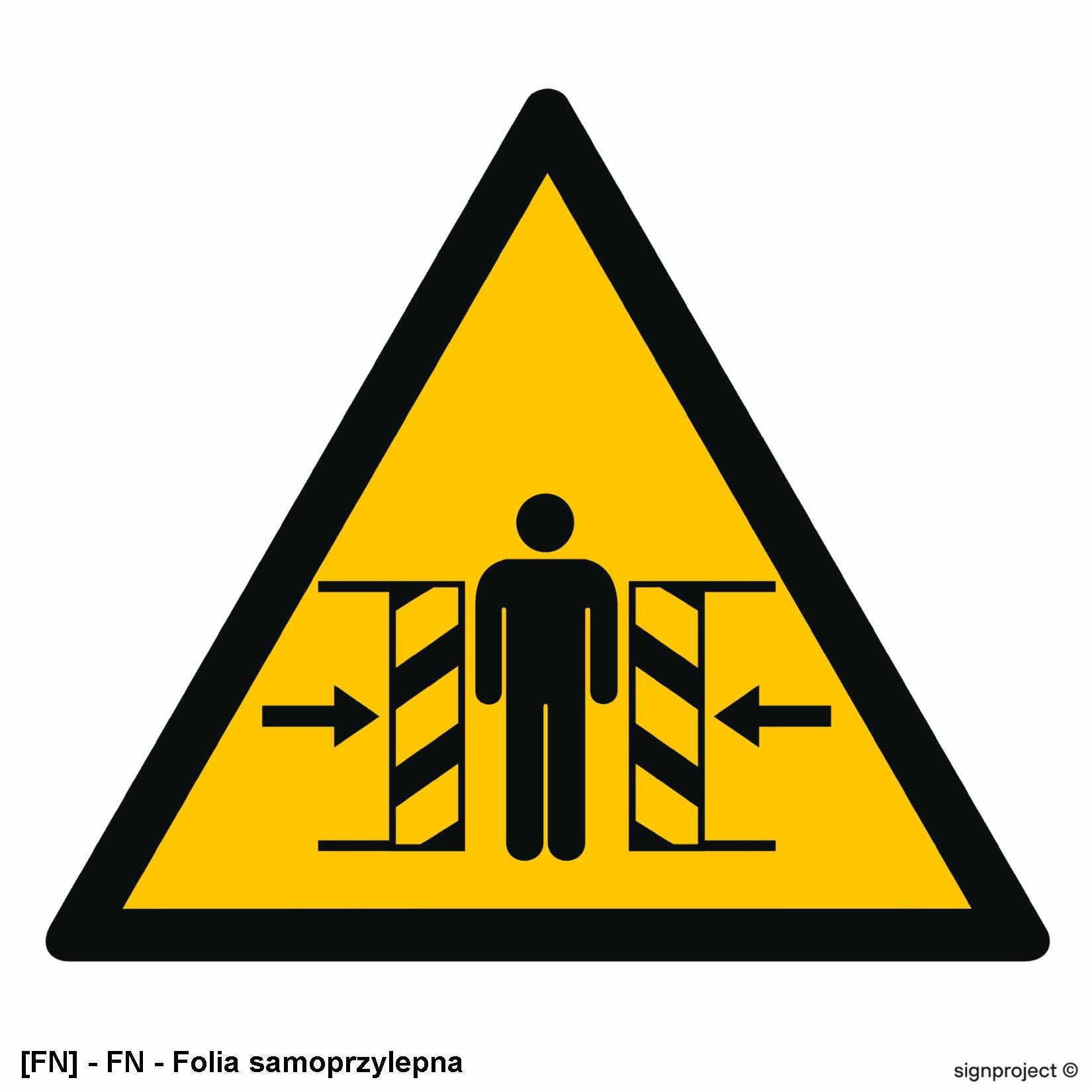 GE005 - Ostrzeżenie przed zgnieceniem bocznym 100x100
