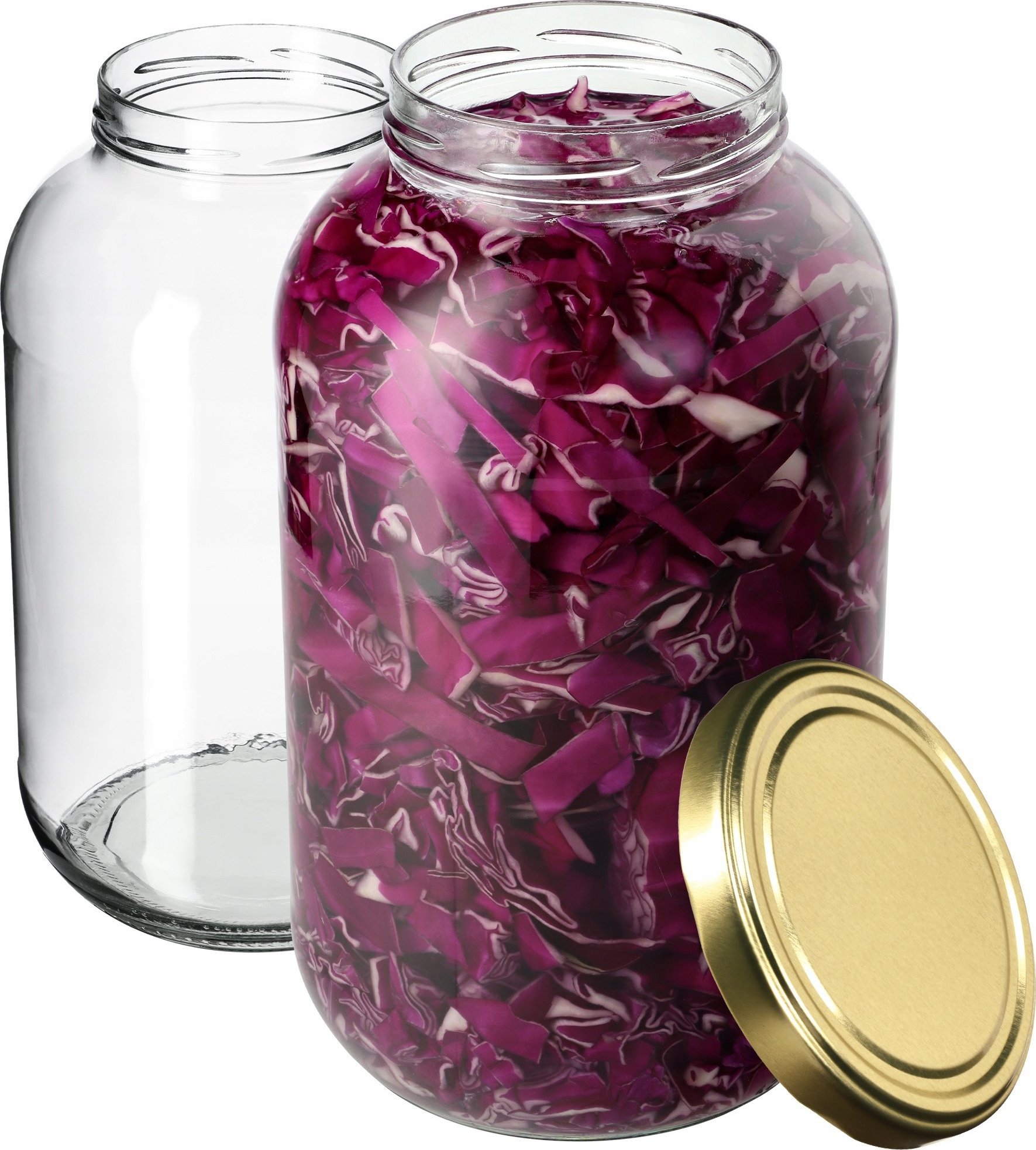 Kadax 2x Słoik 4L Słój Na Ogórki Nalewki + Wieczko fi100