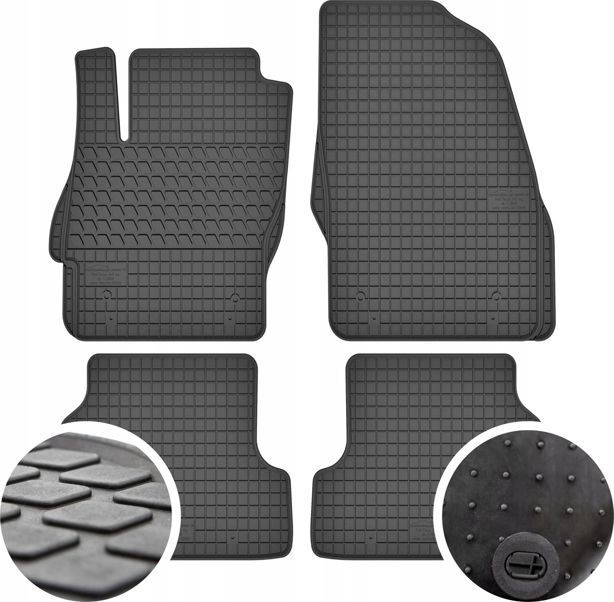 Cikcar Dywaniki gumowe do Ford Focus MK2