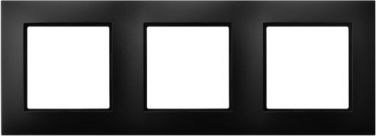 Ospel Aria Ramka potrójna czarny metalik (R-3U/33)