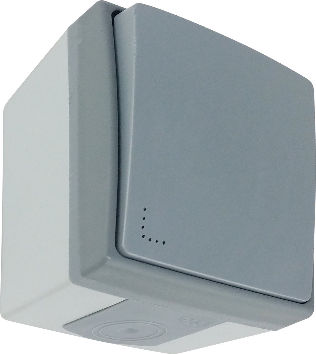 Orno Łącznik jednobiegunowy z podświetleniem AQUATIC PRO IP 55 Szaro Grafitowy 10 sztuk