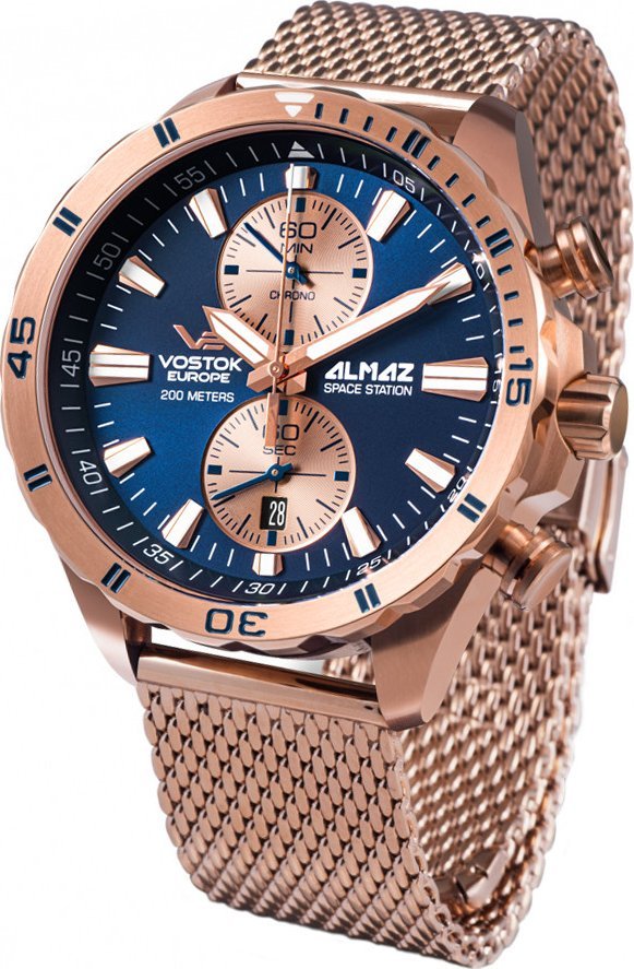 Zegarek Vostok Europe Zegarek męski Vostok Europe 6S11-320B660B brązowy
