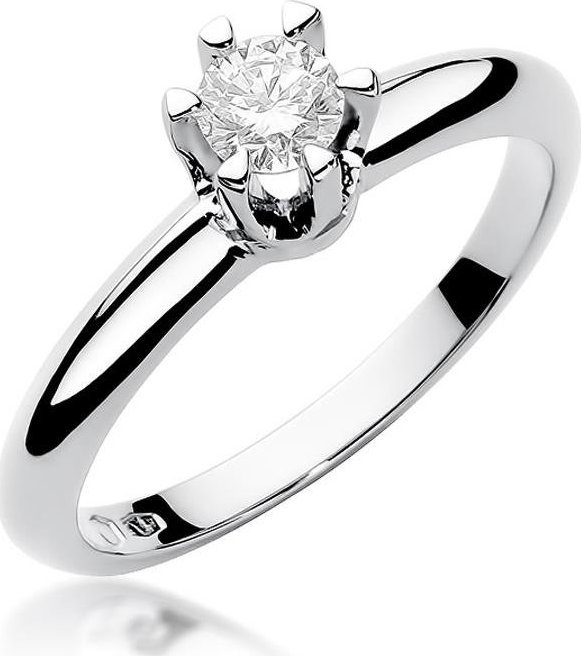 Best Diamonds złoty pierścionek z brylantem 0.30ct 20