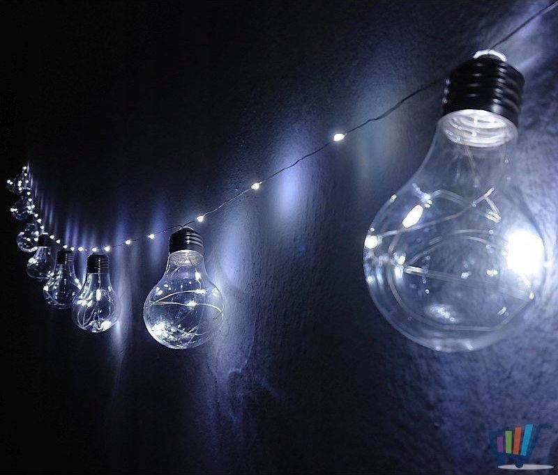 Tech-Led Girlanda Led 10 ze ŚWIECĄCYM SZNUREM zimna b. 3,8M