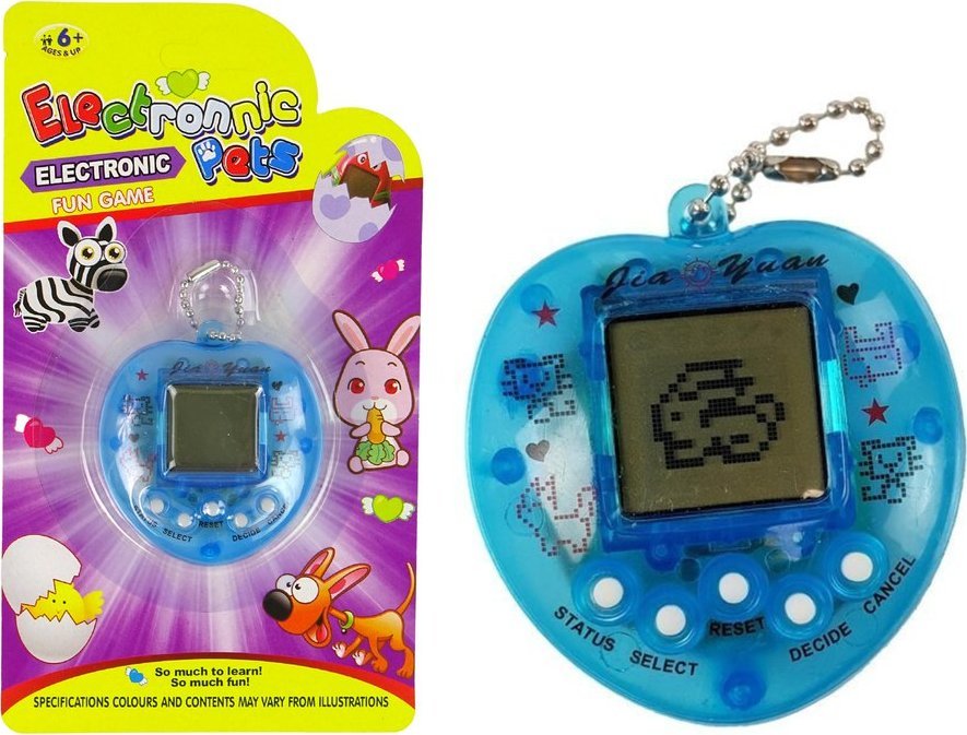 LeanToys Gra Elektroniczna Tamagotchi Zwierzątko Niebieska LEAN TOYS