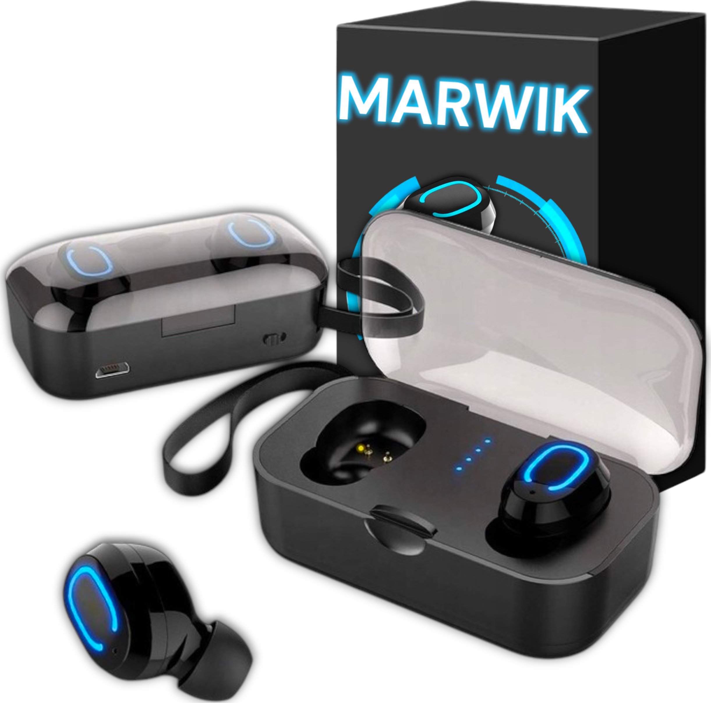 SŁUCHAWKI BEZPRZEWODOWE DOUSZNE TWS BLUETOOTH NA SIŁOWNIE DO BIEGANIA T18s