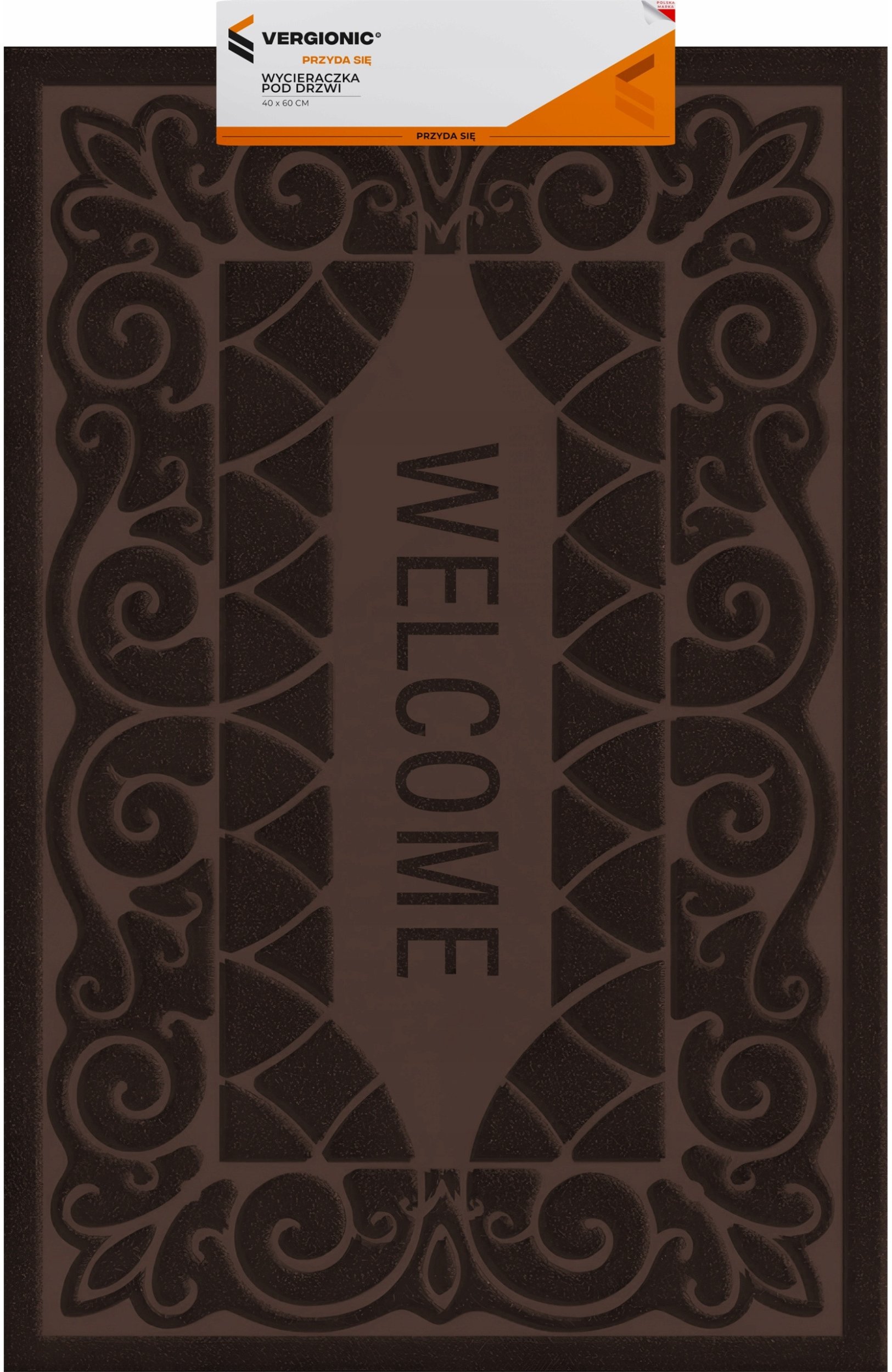 Wycieraczka pod drzwi do butów, wejściowa 40 x 60 cm VERGIONIC
