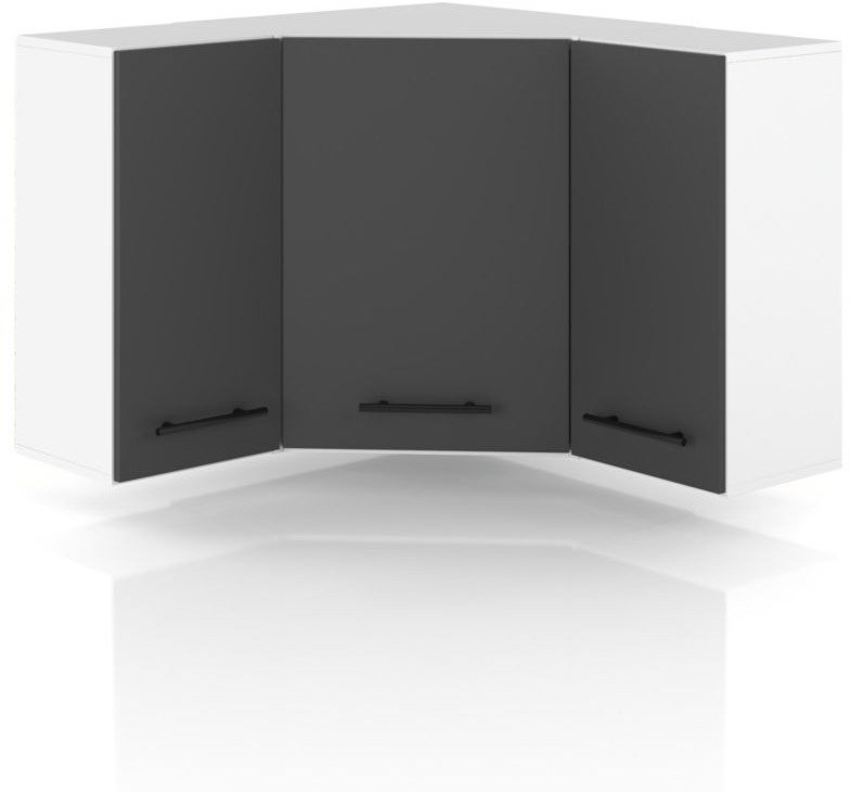Szafka Kuchenna Wisząca Narożna Modułowa 90x90cm Spremium Szary Mat