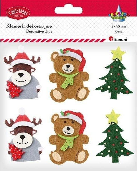 Klamerki drewniane Boże Narodzenie