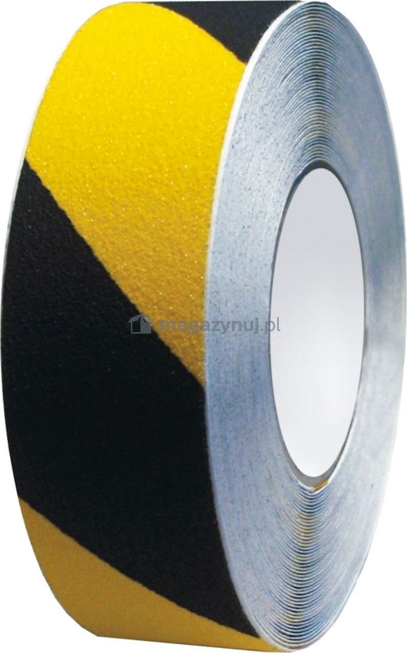 ASTAT Taśma antypoślizgowa. Wymiar: 100 mm x 18 mb (kolor: zółto-czarny)