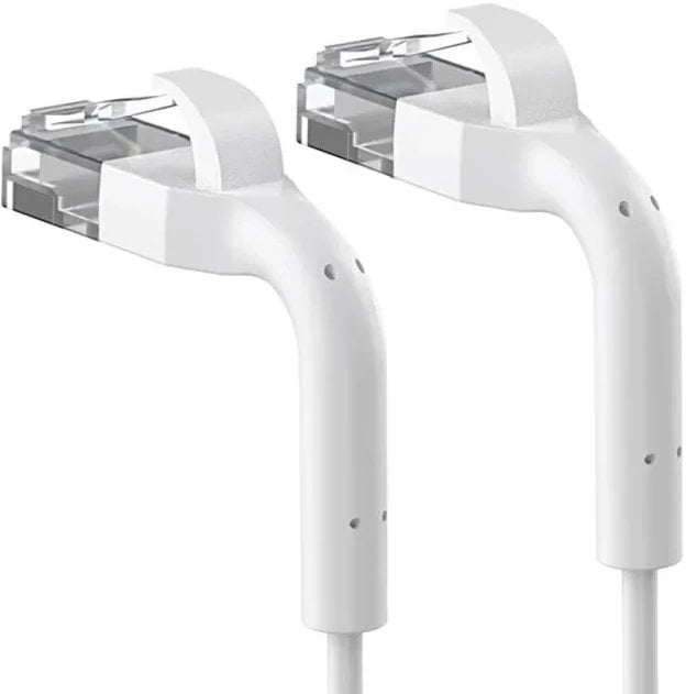 Extralink Kat.6A U/Ftp 2M 1Gbps Biały | Patchcord Lan | Miedź Kabel Sieciowy Skrętka, Łamana Końcówka