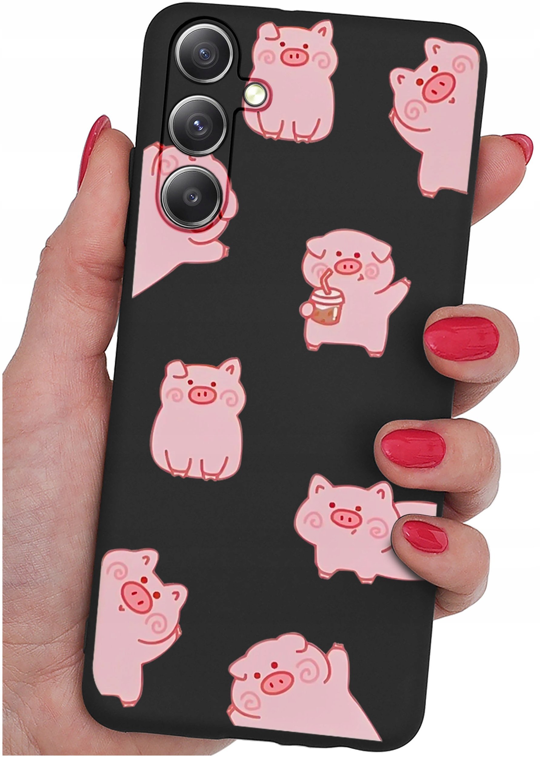 Etui do Samsung Galaxy M35 5G WZORY |SILIKONOWE MATT CASE + SZKŁO 9H