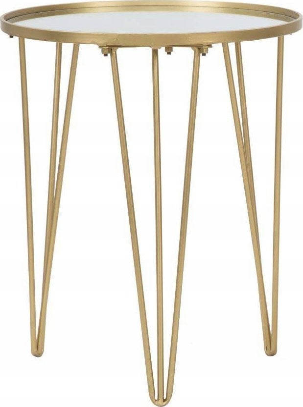 Ferretti Stolik kawowy z lustrzanym blatem, Ø 40 x 49 cm