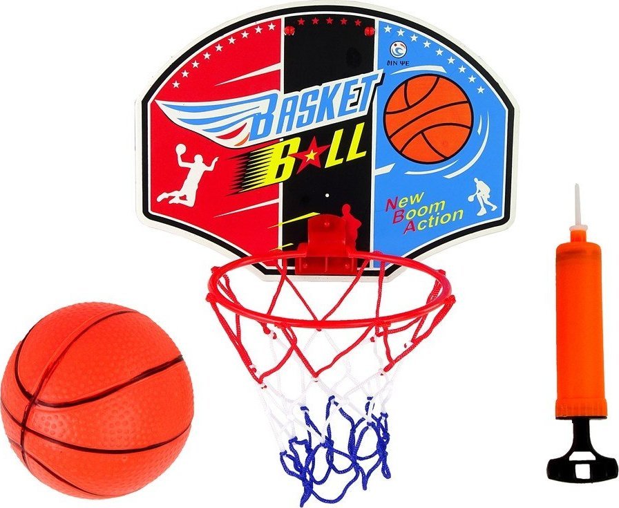 LeanToys Zestaw Do Koszykówki Tablica Do Kosza Basketball Składany Kosz