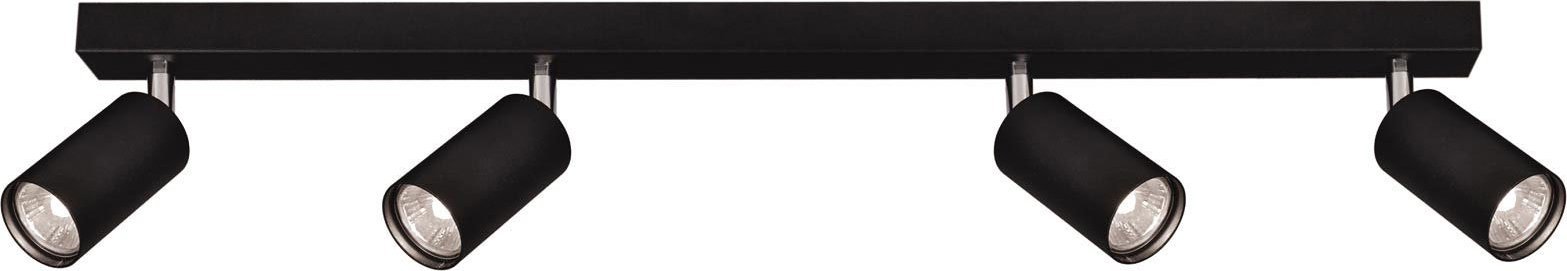 Lampa sufitowa Lumes Czarna lampa sufitowa 4 reflektory - S157-Nordia