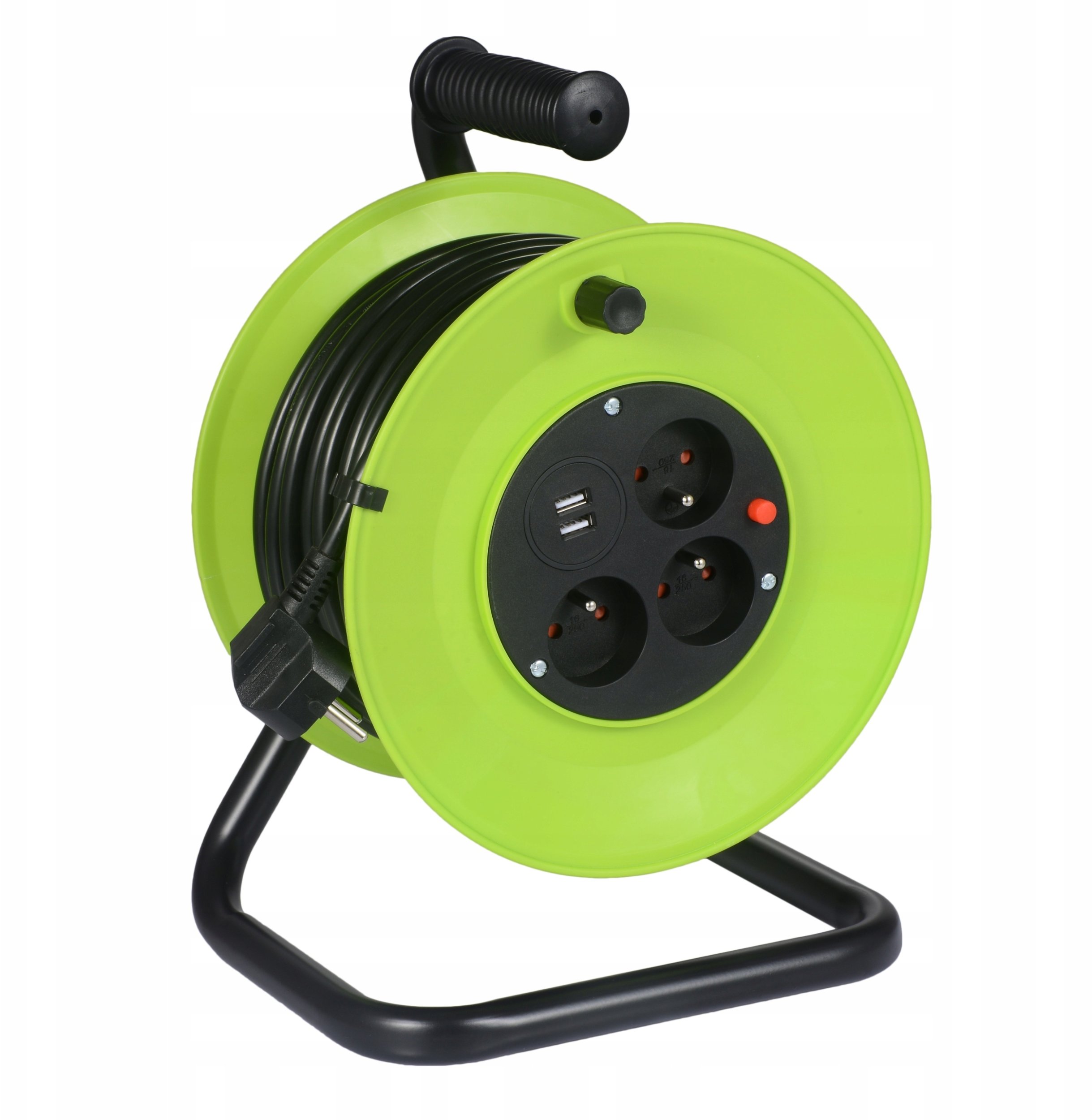 Przedłużacz bębnowy 20m z USB GW-0179