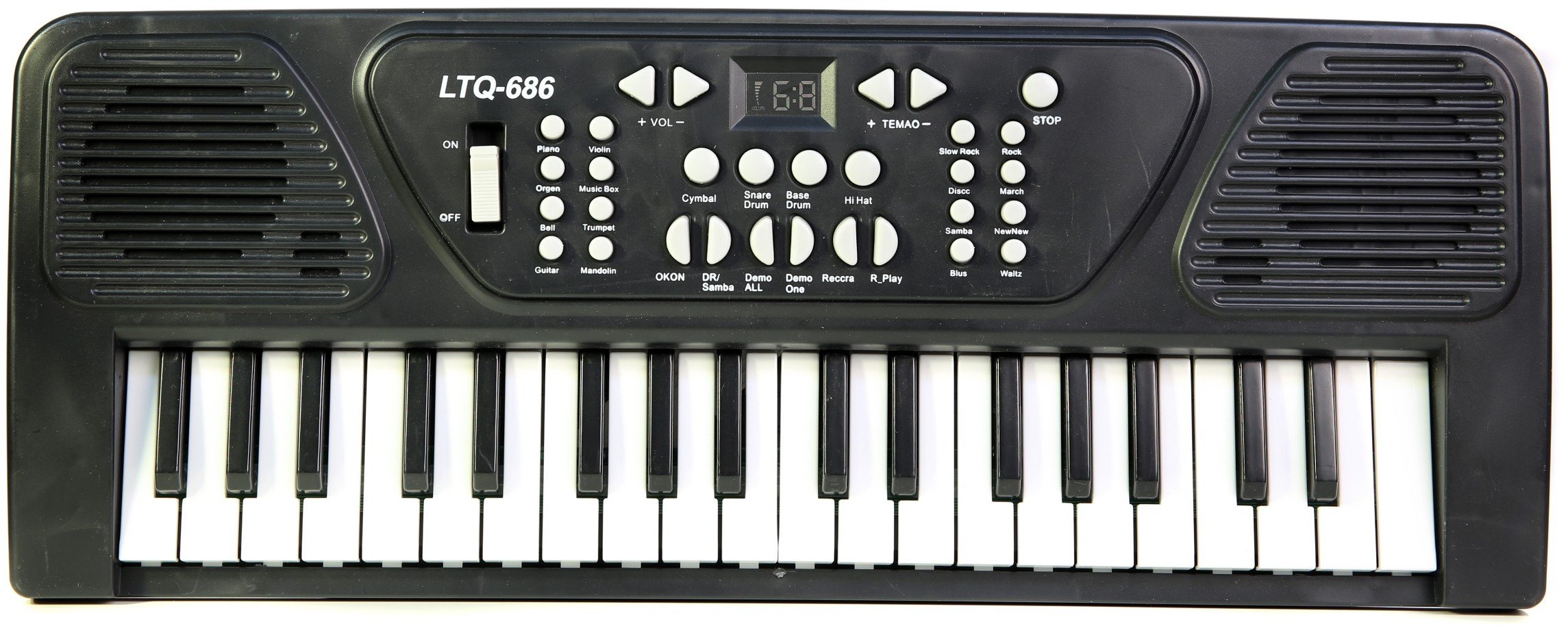 Duże organki, pianinko, keyboard z mikrofonem