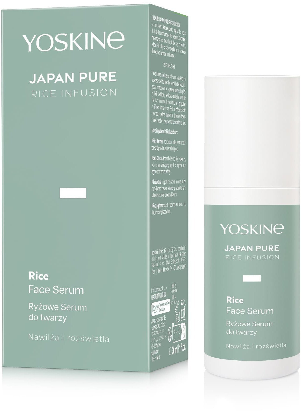 Yoskine Japan Pure Rice Infusion Ryżowe serum do twarzy 30ml