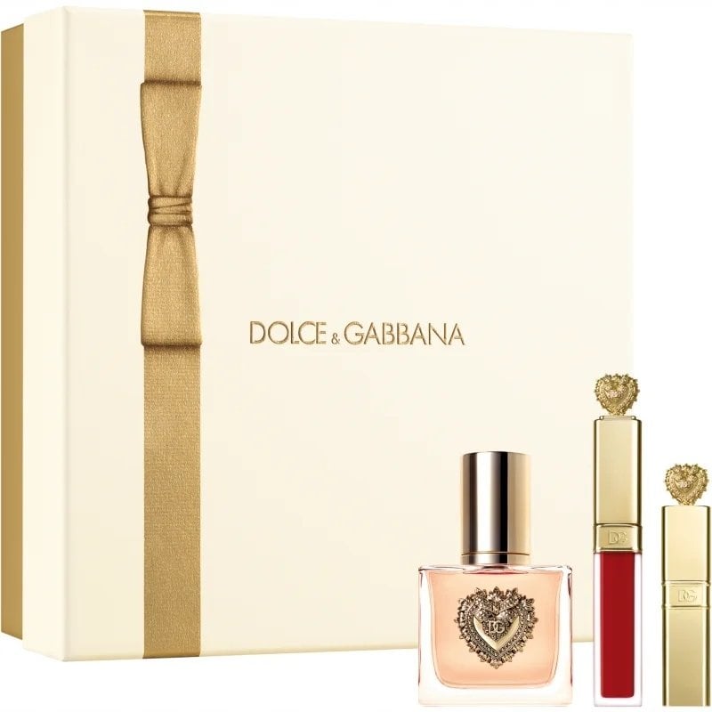 SET DOLCE&GABBANA Devotion EDP spray 30ml + Everfull XL MASCARA 4ml + LIPSTICK 5ml