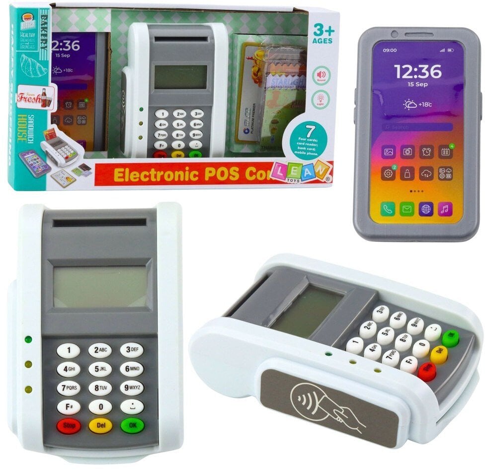 Zestaw Sklepowy Terminal Płatniczy Telefon Karta Światła Dźwięki