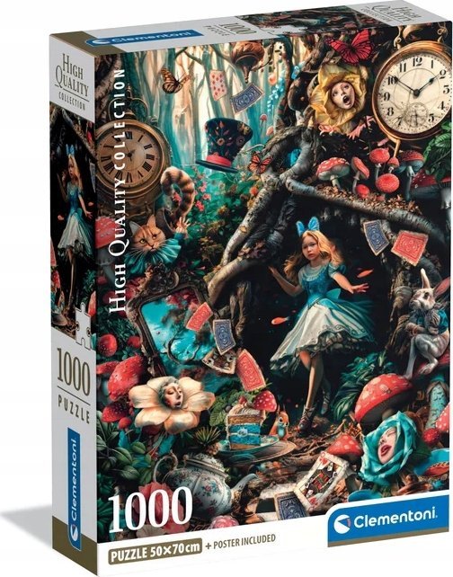 Clementoni Puzzle Compact Kolejny dzień w Krainie Czarów 1000 elementów (39935)