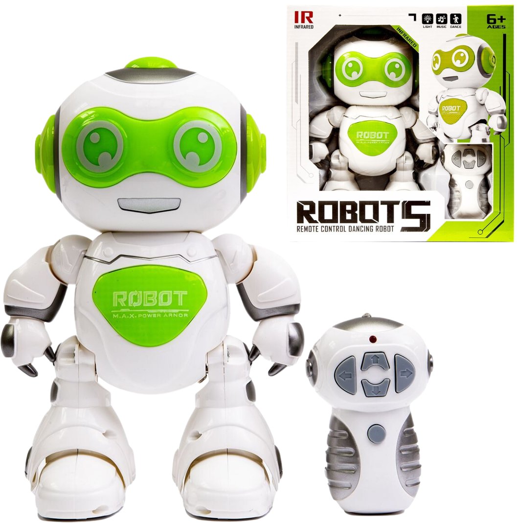 Interaktywny robot z funkcjami dźwiękowymi, ruchowymi i świetlnymi