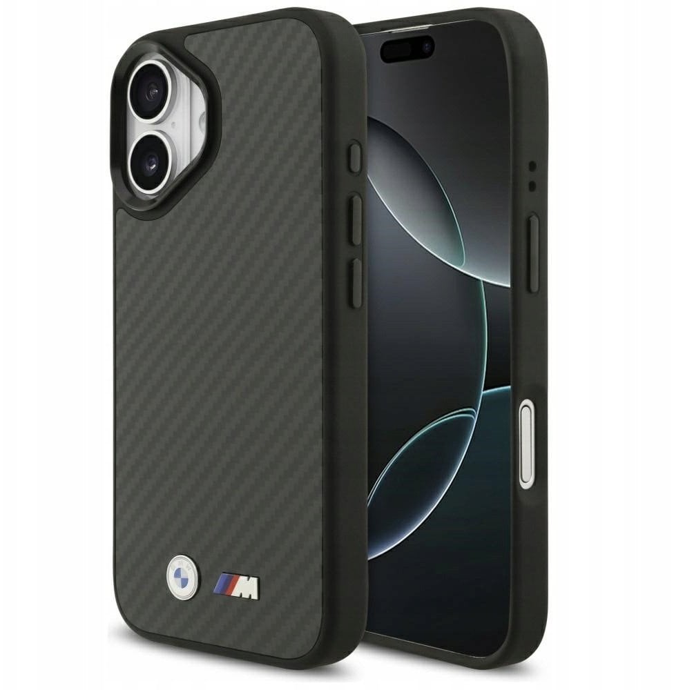 Etui BMW M Kevlar Matt MagSafe do iPhone 17 czarny