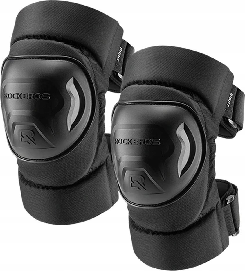RockBros Ochraniacze na kolana na motor rower MTB czarne ROCKBROS