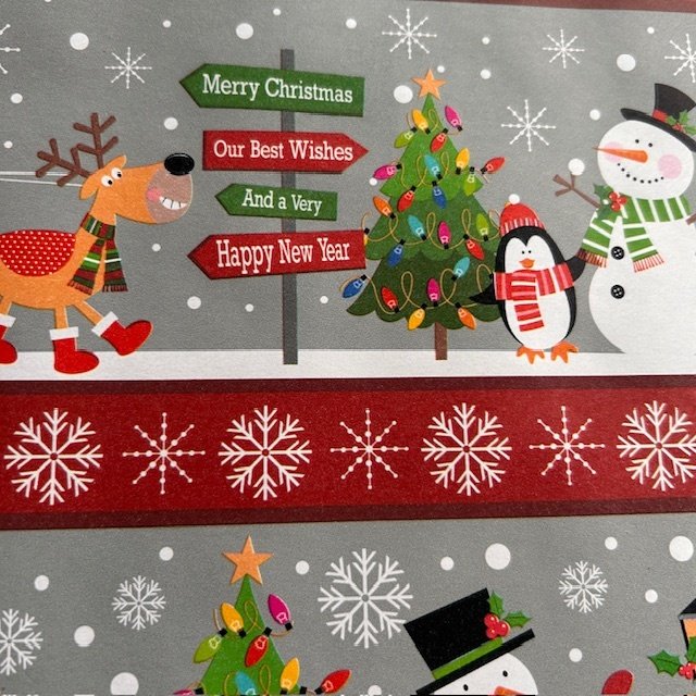 Fastima papier świąteczny do pakowania szary 70cmx2m 345m70