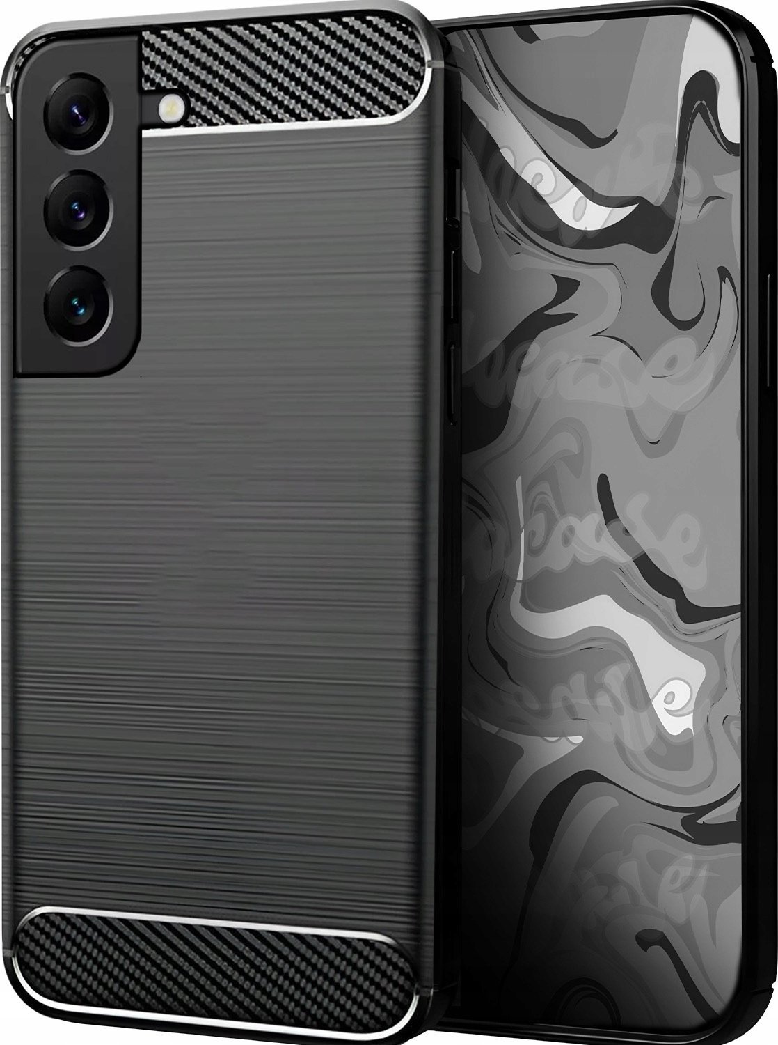 Hello Case ETUI DO SAMSUNG GALAXY S22 PLUS | PANCERNE KARBON CASE CZARNE