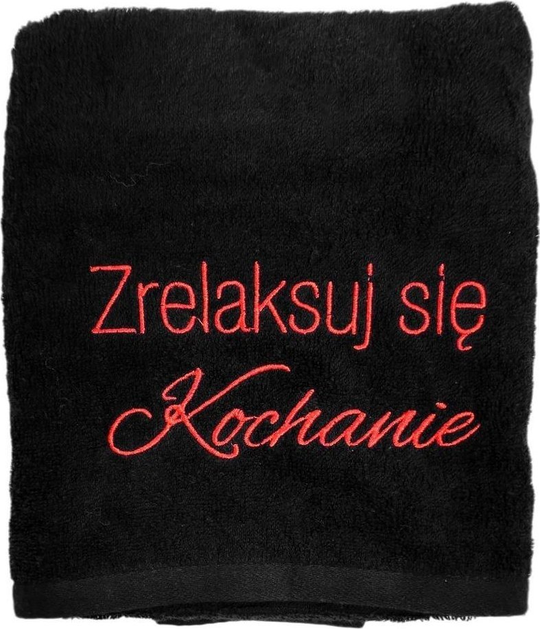 MCD Ręcznik czarny. Zrelaksuj się