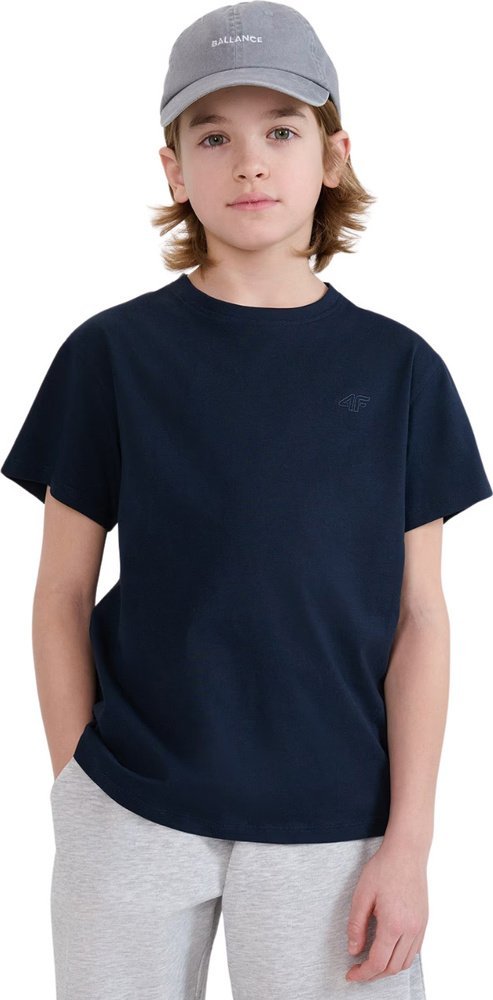 Koszulka dla chłopca 4F M2330 granatowa 4FJWMM00TTSHM2330 31S 134cm