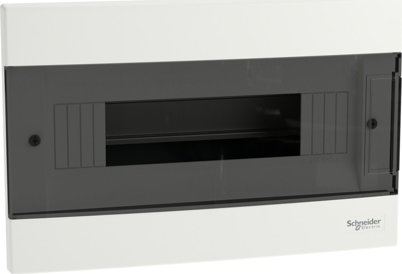 SCHNEIDERE Rozdzielnica podtynkowa Schneider 1x12 IP40 IK07 Easy9 EU EZ9EU-1-12-PT-T EZ9EUA112 biała drzwi transparentne