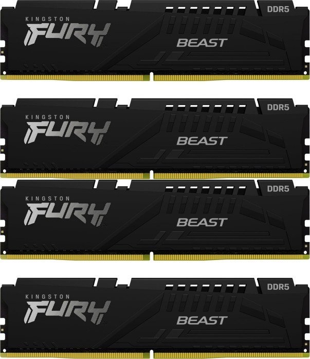Pamięć Kingston Fury Beast, DDR5, 64 GB, 6000MHz, CL40 (KF560C40BBK4-64)
