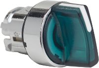 Schneider Electric Głowica przełącznika sterowniczego 3-położeniowego 22mm zielona podświetlana IP69K (ZB4BK1733)