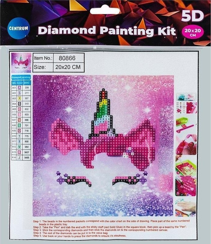 Norimpex Diamentowa mozaika 5D - Unicorn horn 20x20 80866