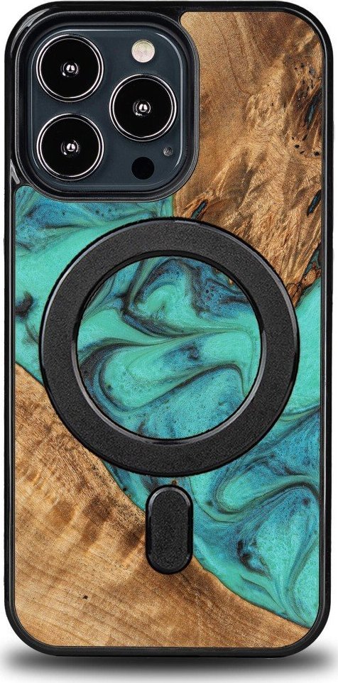 BeWood Etui Bewood Unique na iPhone 13 Pro - Turquoise z MagSafe