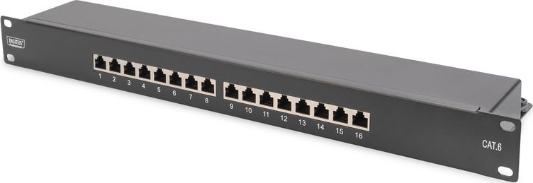Digitus Patch panel 19" 1U 16x RJ45 kat.6 LSA (DN-91616S-B)