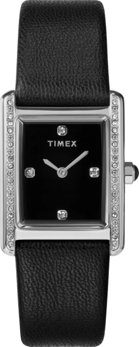 Zegarek Timex Zegarek damski Timex TW2W63800 CYRKONIE czarny