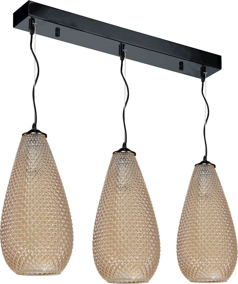 Lampa wisząca Milagro Lampa sufitowa bursztynowa Milagro PETRA ML5483