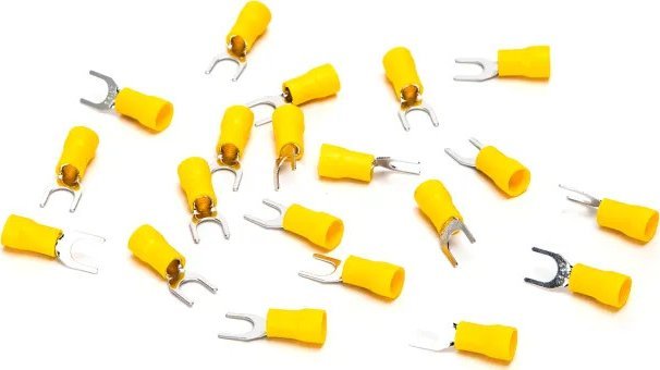 Aigostar Preizolowane zaciski tłoczone na zimno SV5.5-6 20 szt., żółte Preizolowane zaciski tłoczone na zimno SV5.5-6 20 szt., żółte