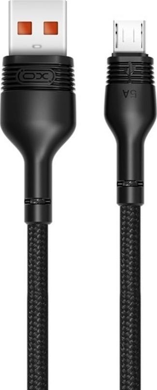 Kabel USB XO USB-A - microUSB 1 m Czarny (GSM095436)