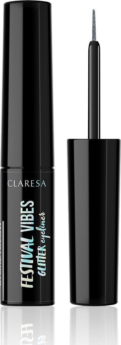 Claresa CLARESA Festival Vibes Eyeliner brokatowy V.01 Grey Glow 4g