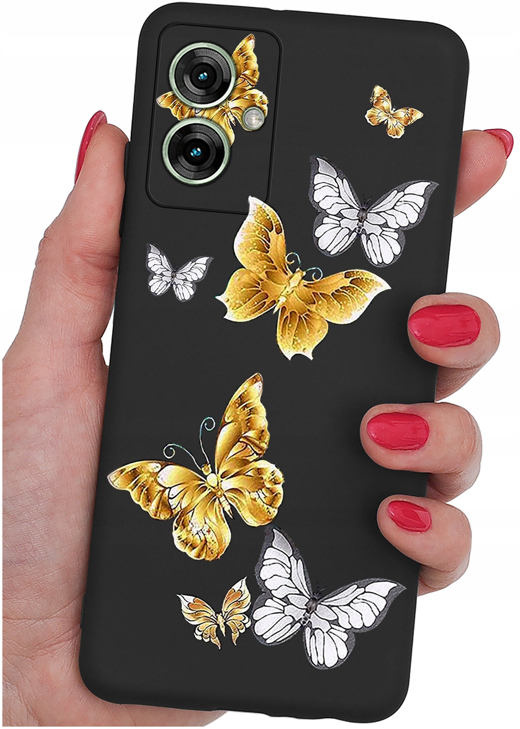 Etui do Motorola Moto G55 5G WZORY |SILIKONOWE MATT CASE + SZKŁO 9H