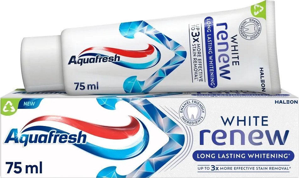 Aquafresh White Renew Long Lasting Whitening pasta do zębów z fluorkiem 75ml