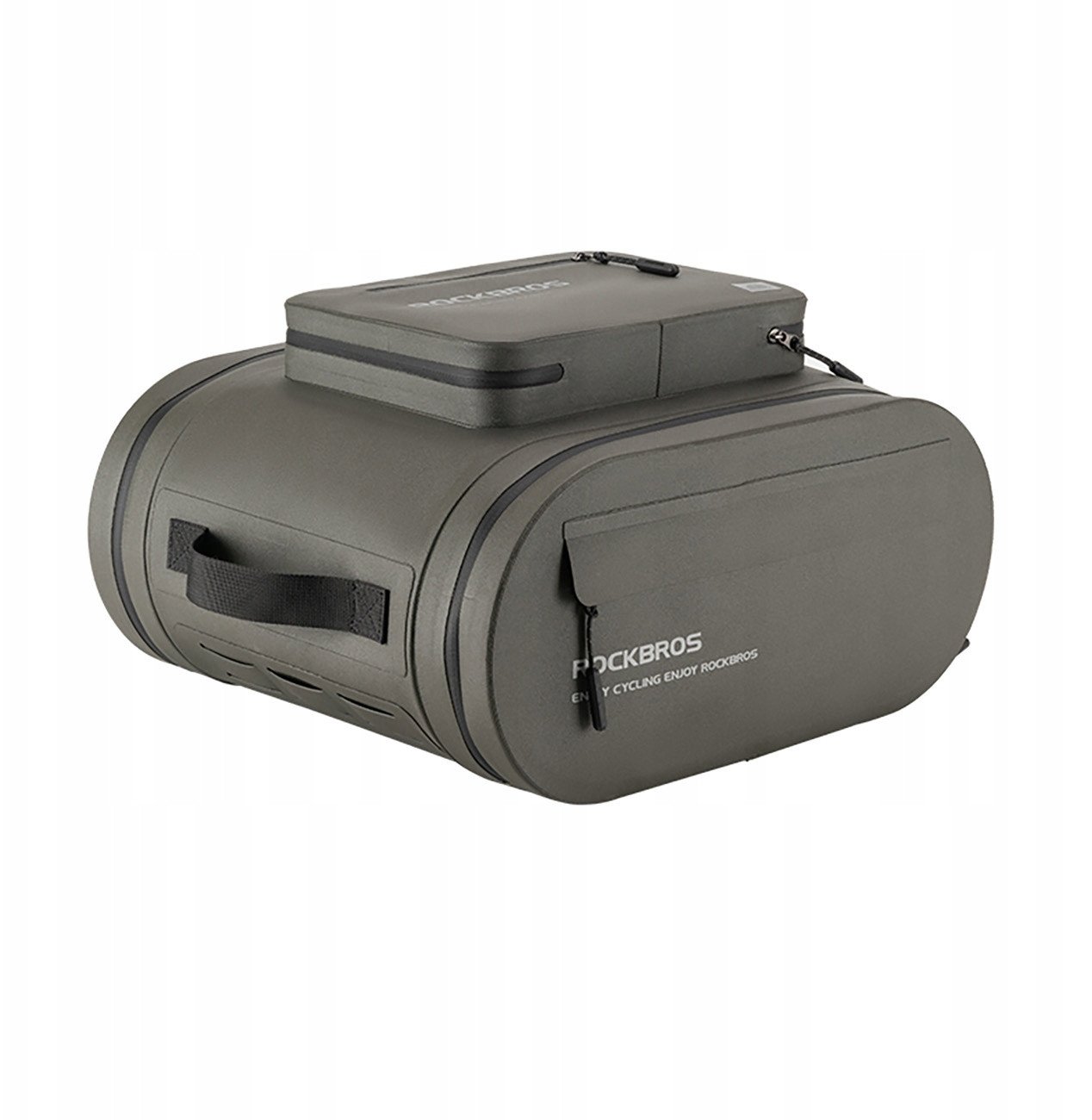 Sakwa rowerowa Rockbros wodoodporna, na bagażnik, pojemność 14l - szara